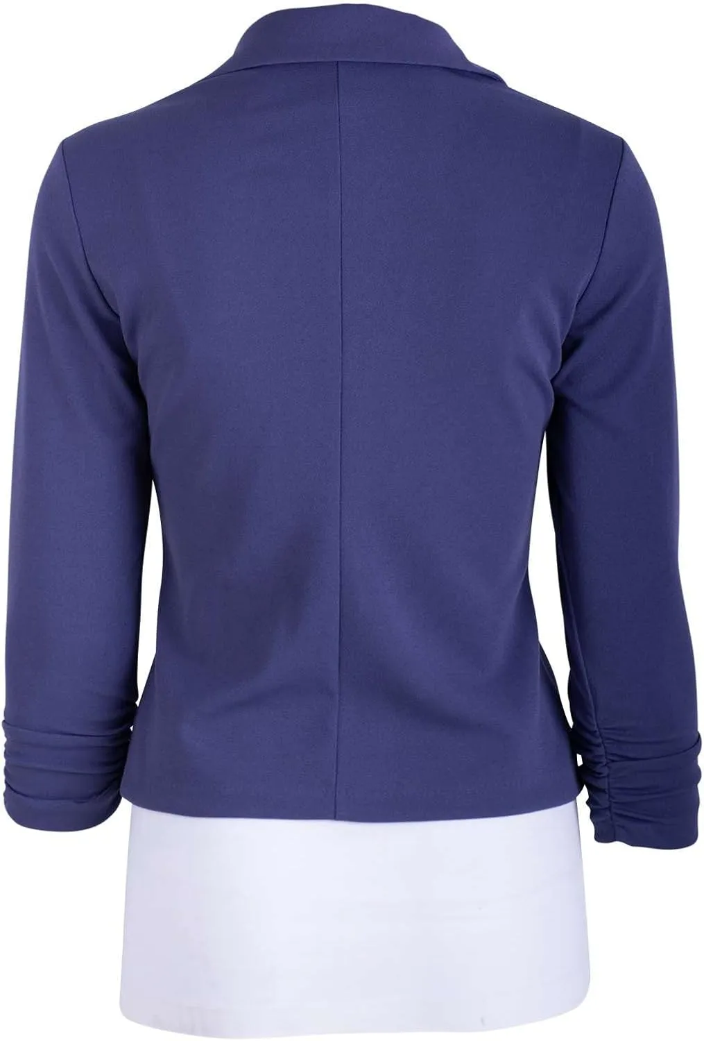 Auliné Collection Women's Casual Work Solid Color Knit Blazer