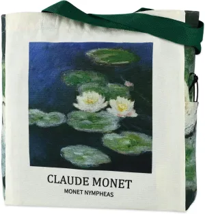 AUSVKAI Cute Canvas Tote Bag for Women, Reusable Designer Bags with Handles Pockets&Snaps for College Beach Everyday Grocery