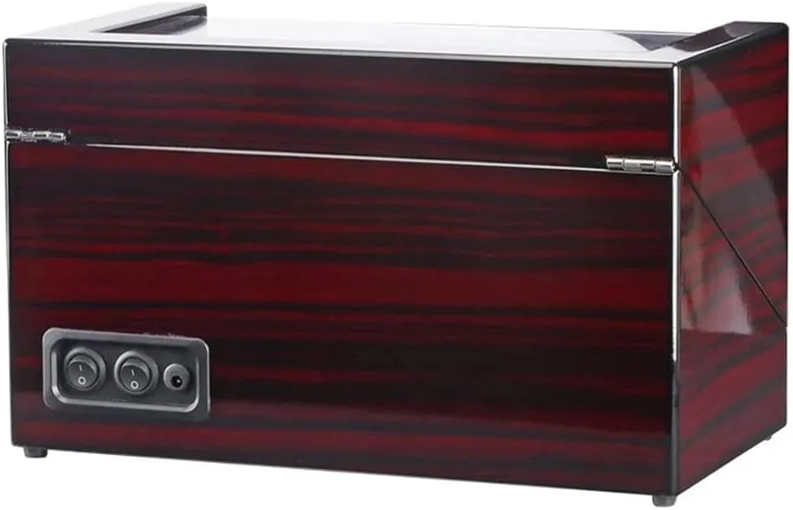 Auto Wooden Watch Winder Storage Box Winder Shaker Case Transparent Cover Wristwatch Box Single,Double Head Motor Present