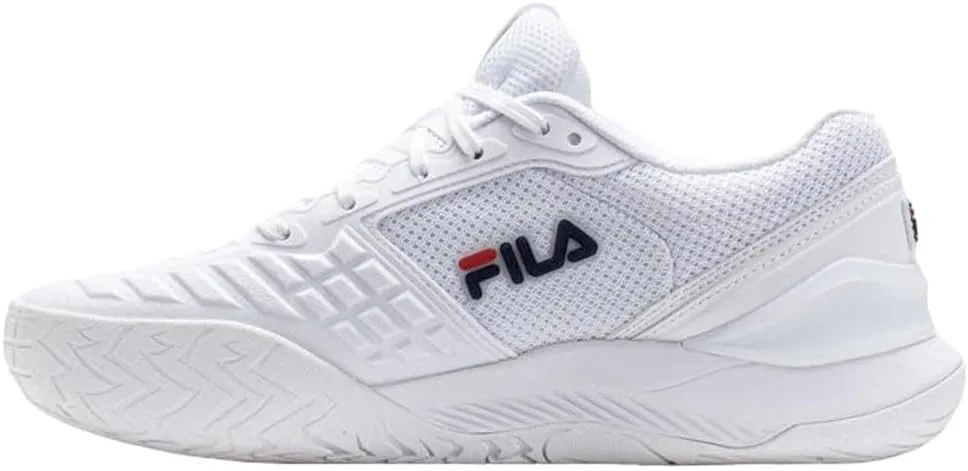 Axilus 3 Men 's Shoes (White/Fila Navy/Fila Red) (White/Fila Navy/Fila Red, US Footwear Size System, Adult, Men, Numeric, Medium, 9.5)