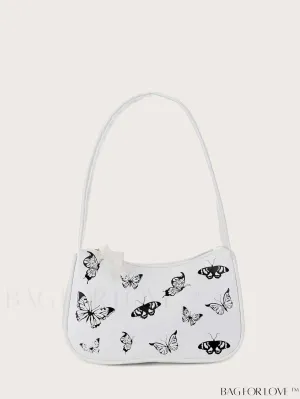 BagForLove - Artistic Butterfly Baguette Bag - Exquisite Design