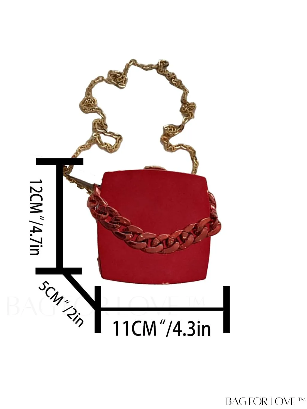 BagForLove - Compact & Chic Womens Crossbody Bag: Ideal for Cosmetics and Evening Essentials