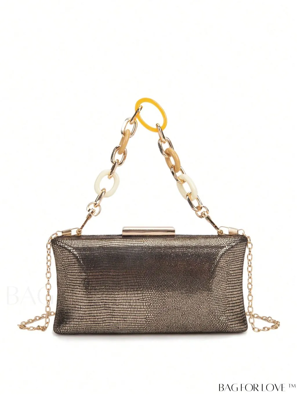 BagForLove - Compact Glitter Chain Strap Box Bag