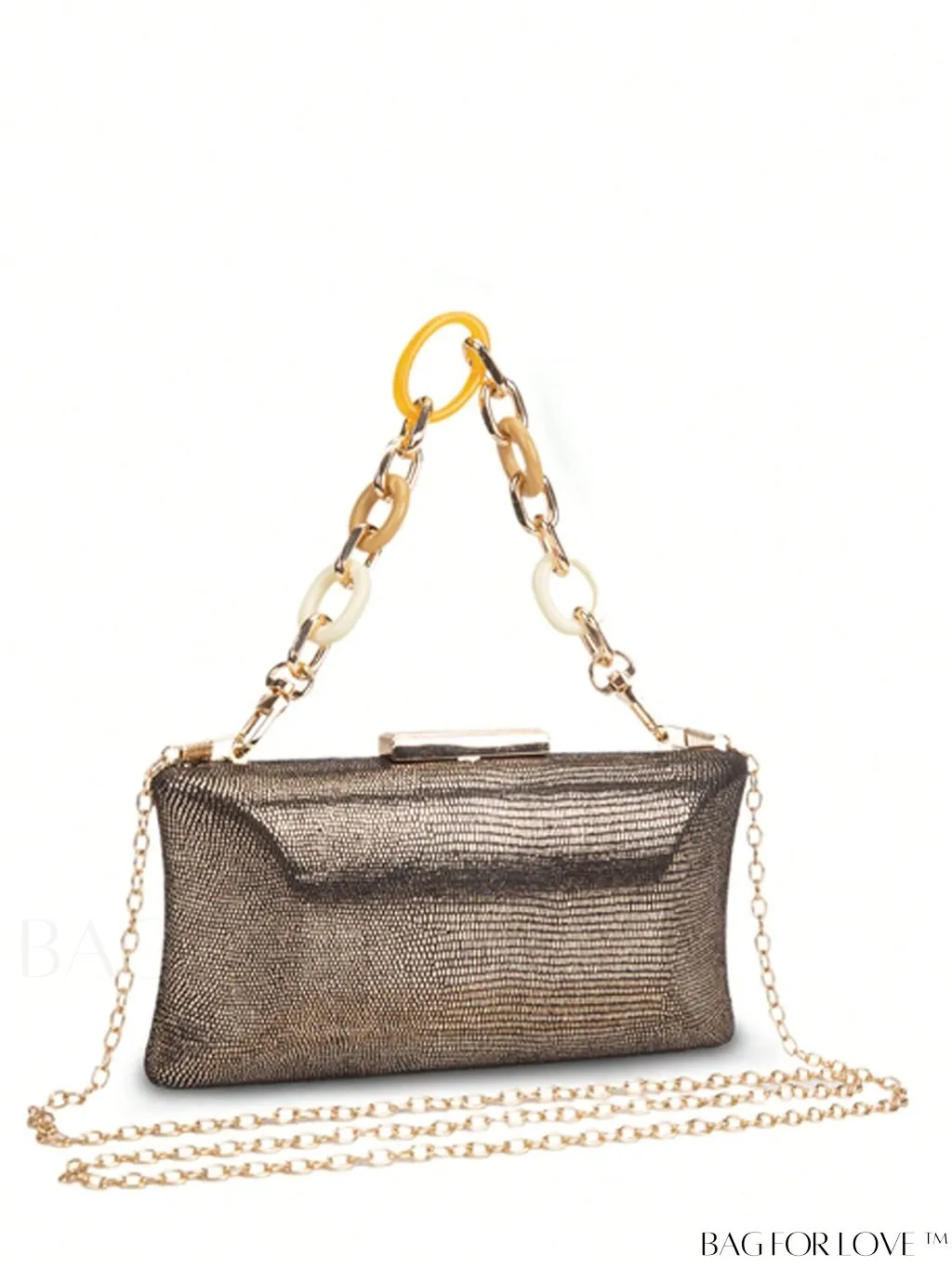 BagForLove - Compact Glitter Chain Strap Box Bag