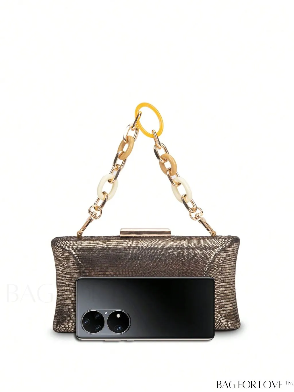 BagForLove - Compact Glitter Chain Strap Box Bag