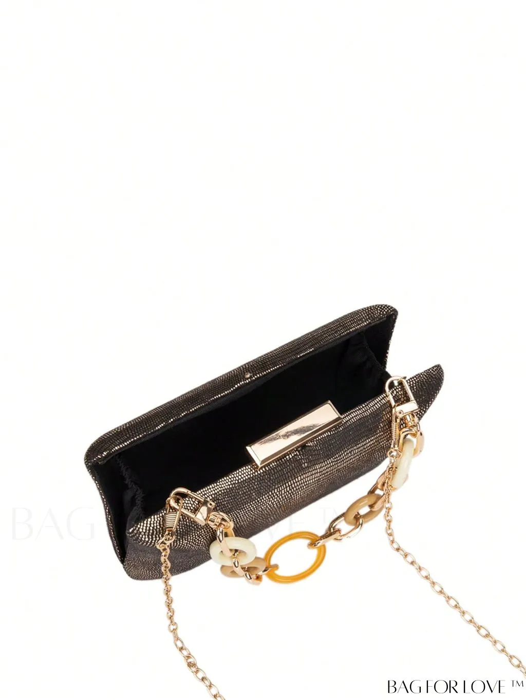 BagForLove - Compact Glitter Chain Strap Box Bag