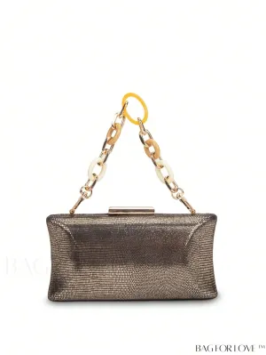 BagForLove - Compact Glitter Chain Strap Box Bag