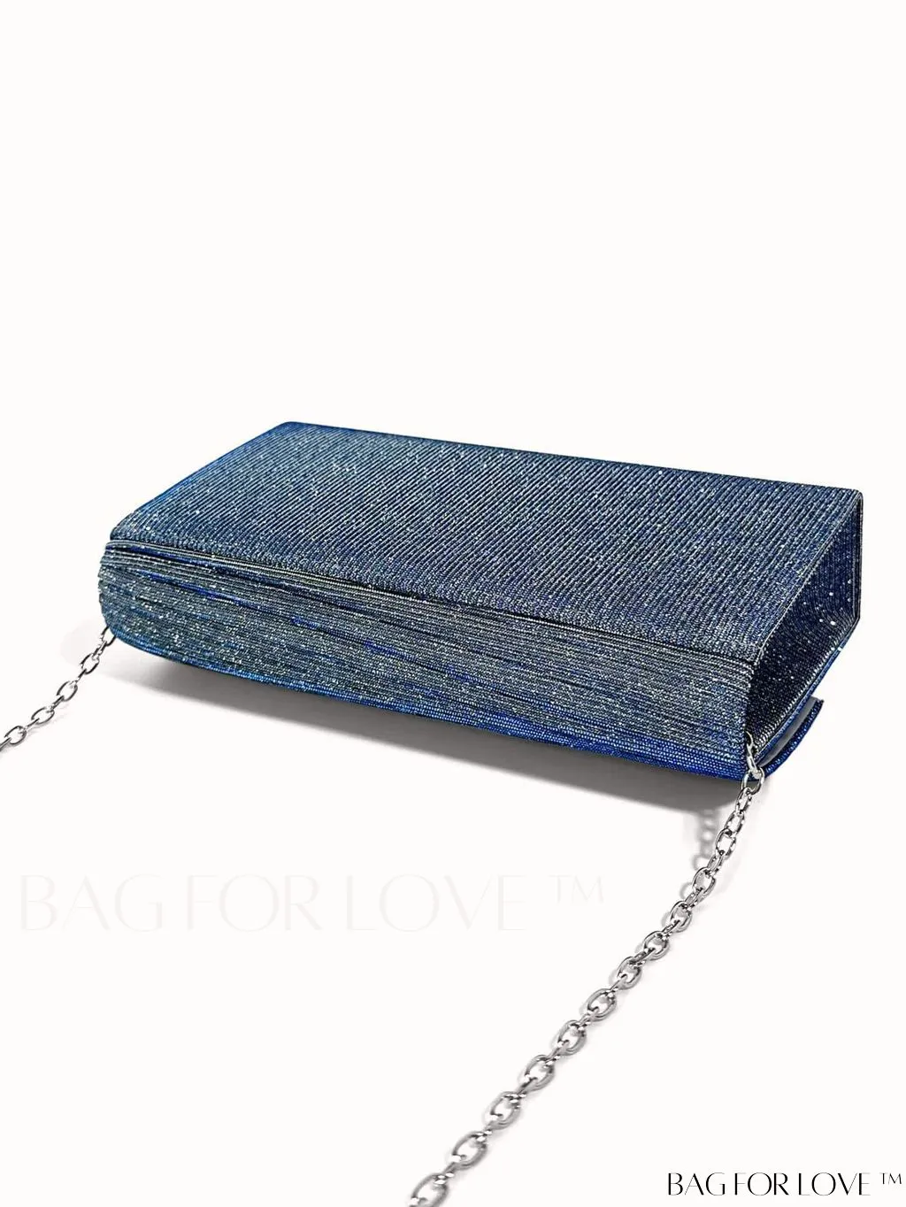 BagForLove - Compact Glitter Envelope Bag with Elegant Pleated Accent