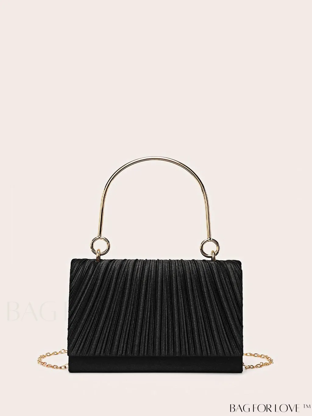 BagForLove - Compact Pleated Clutch for Evening Events