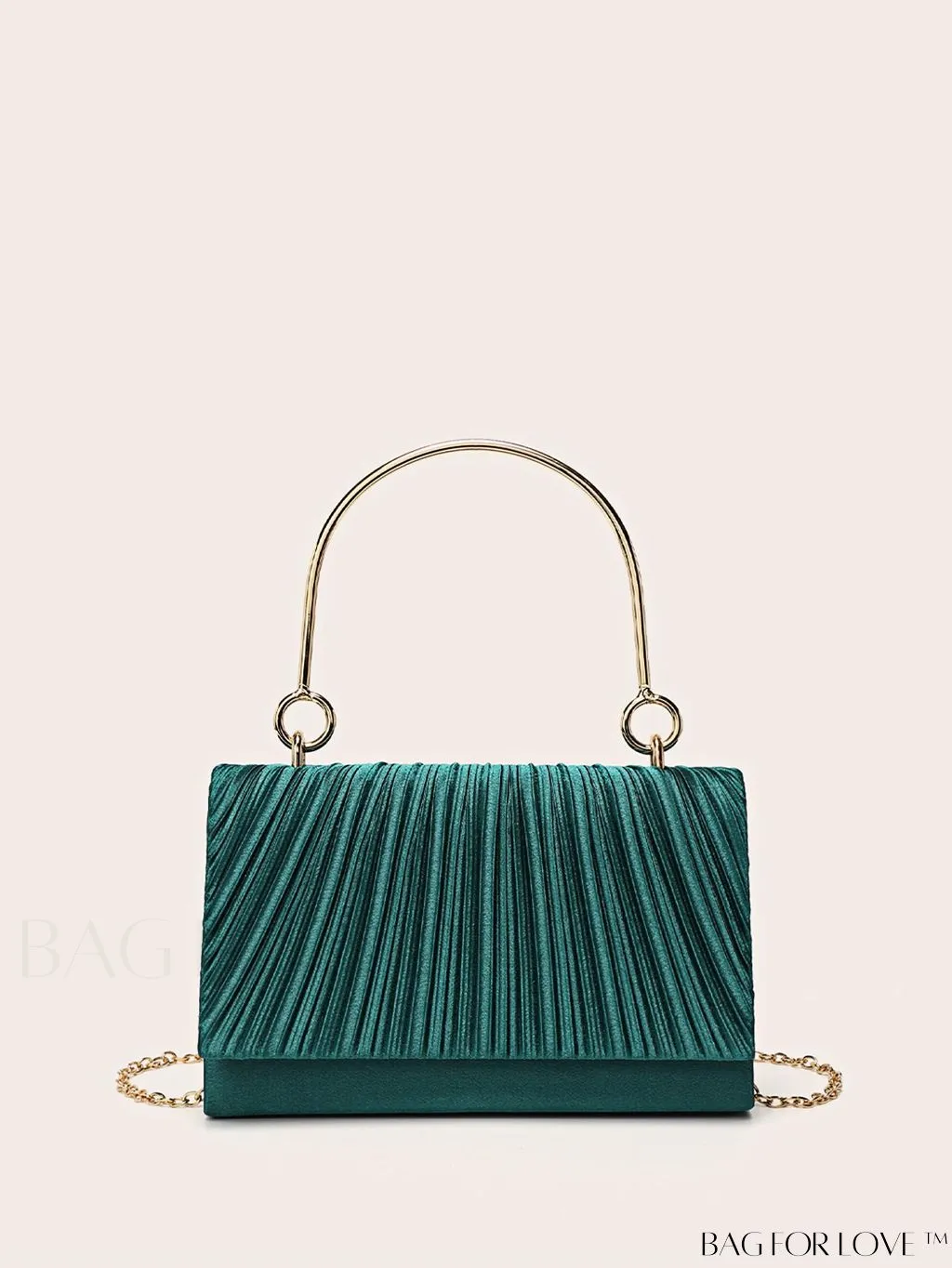 BagForLove - Compact Pleated Clutch for Evening Events