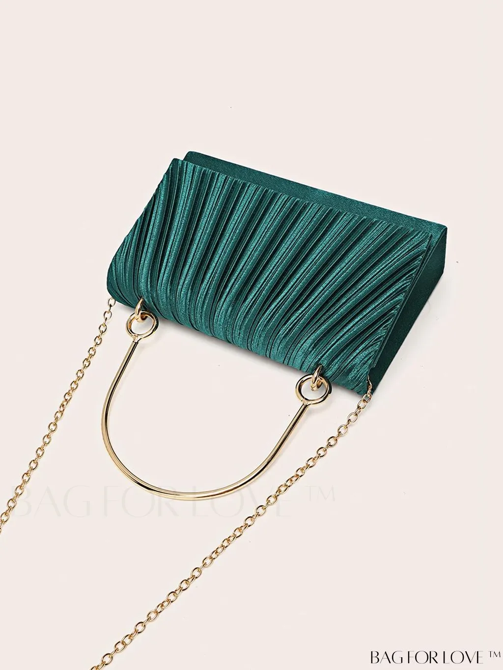BagForLove - Compact Pleated Clutch for Evening Events