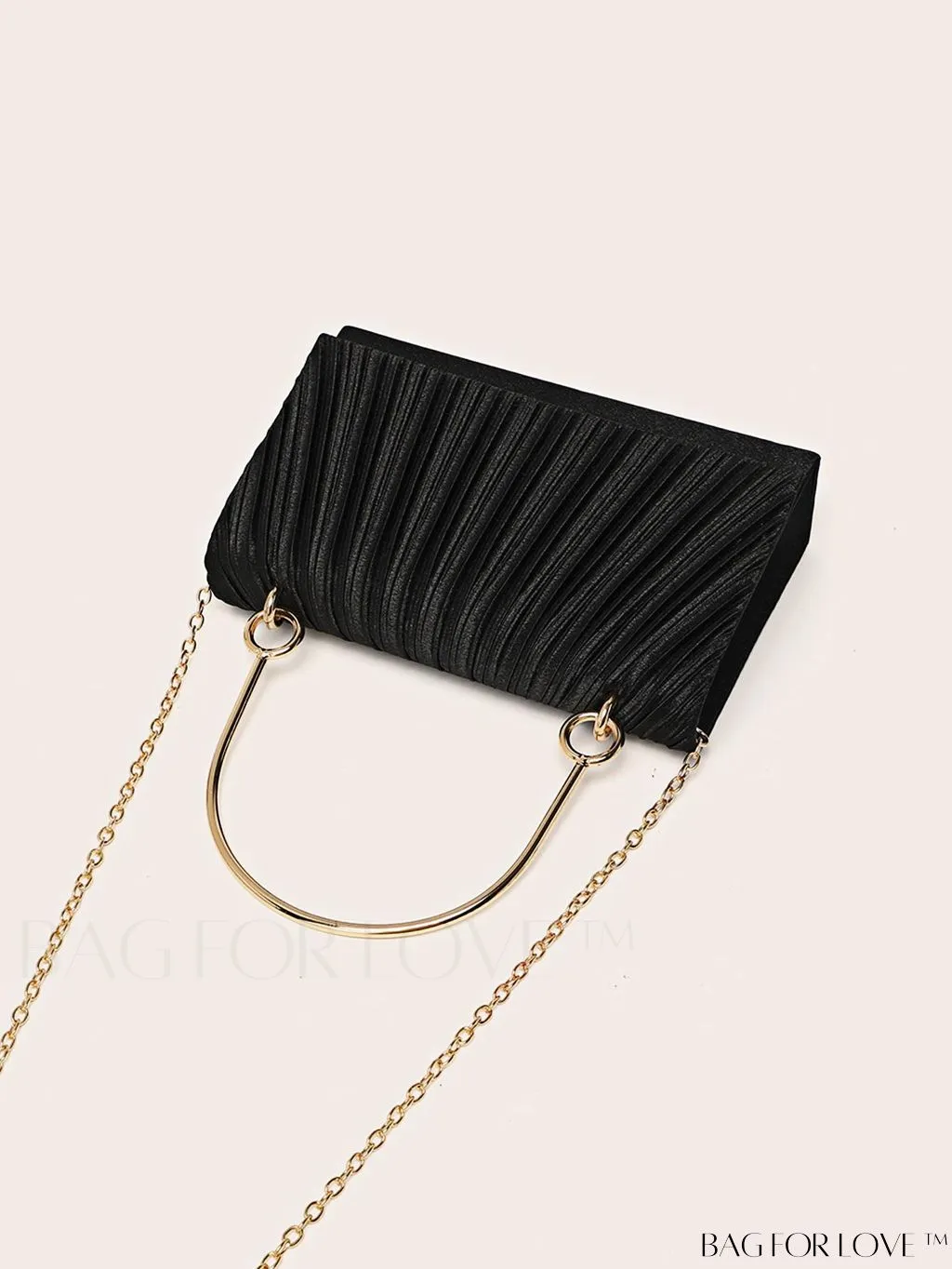 BagForLove - Compact Pleated Clutch for Evening Events
