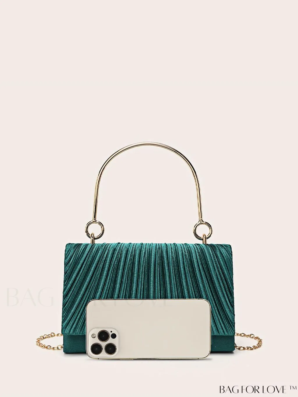 BagForLove - Compact Pleated Clutch for Evening Events
