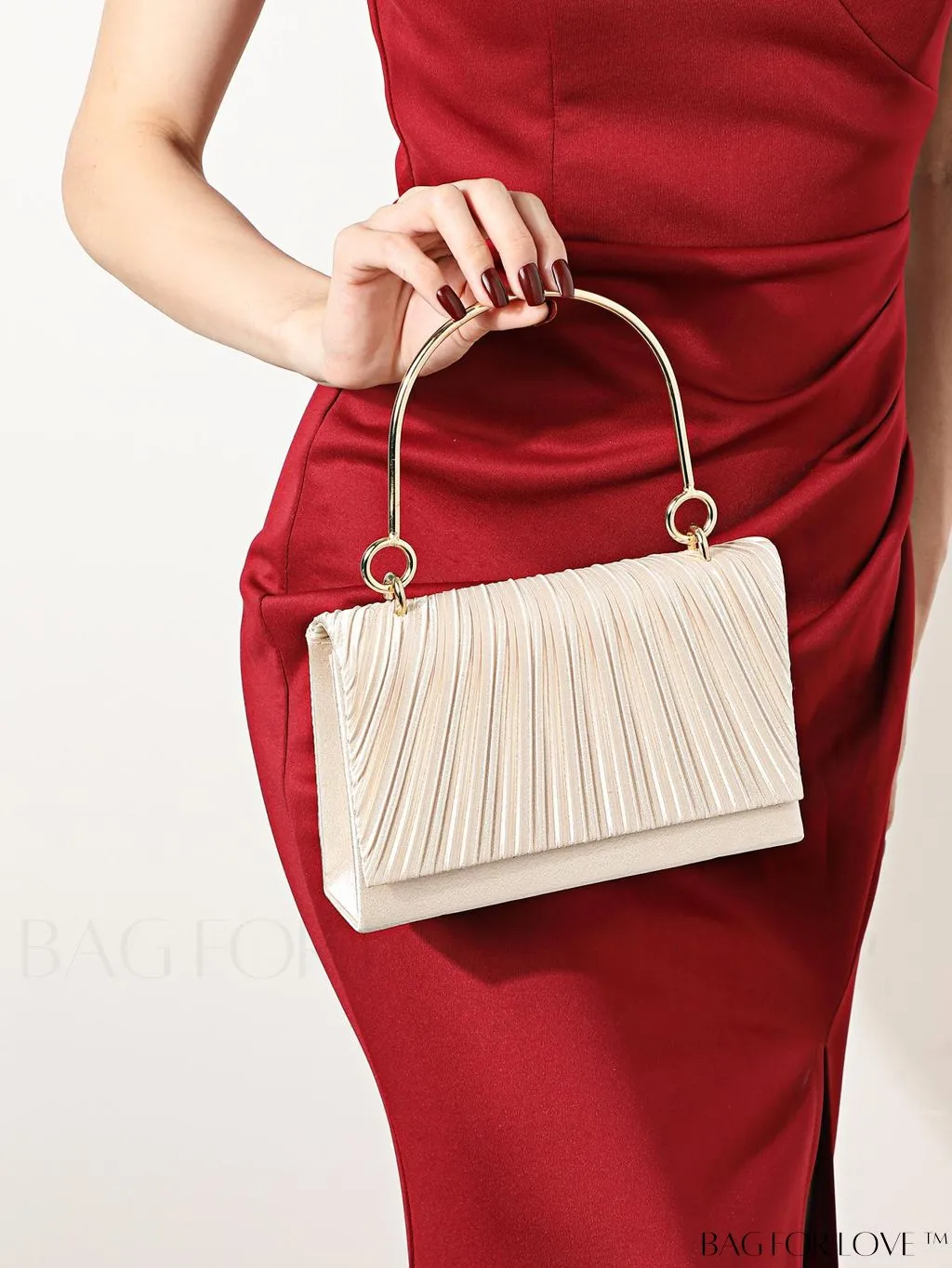 BagForLove - Compact Pleated Clutch for Evening Events