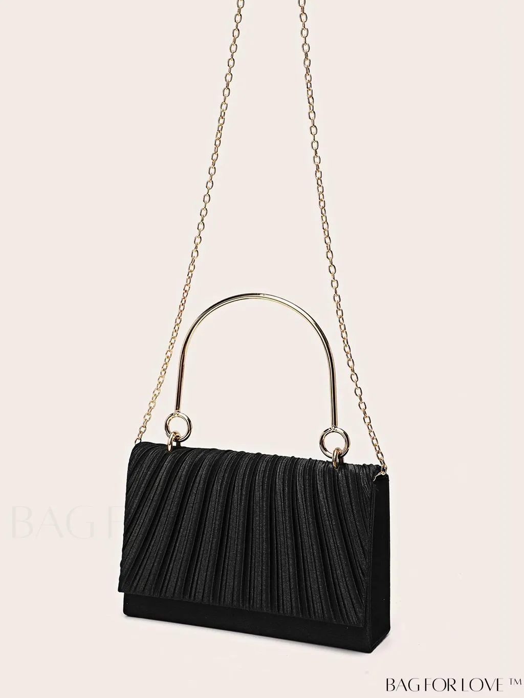 BagForLove - Compact Pleated Clutch for Evening Events