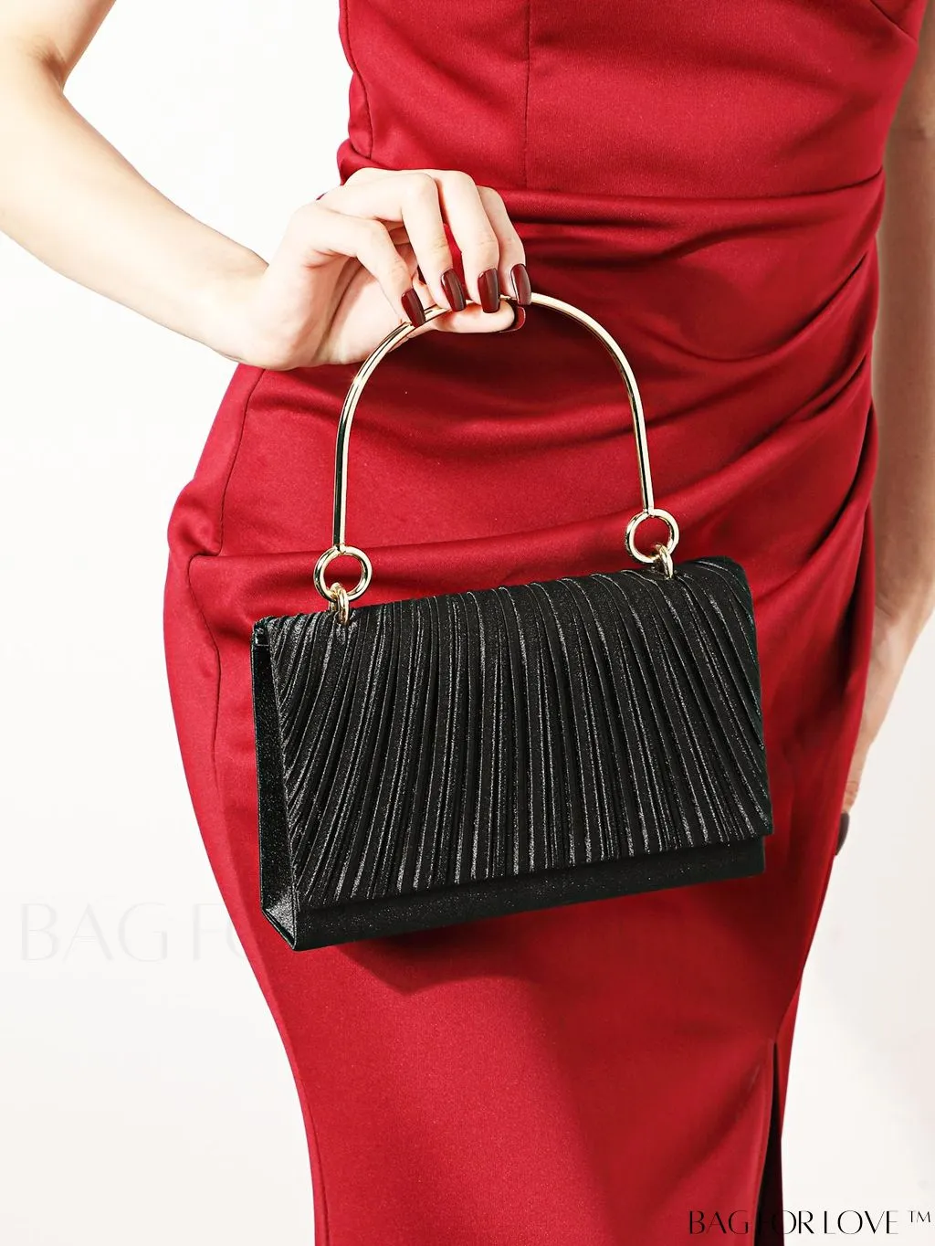 BagForLove - Compact Pleated Clutch for Evening Events