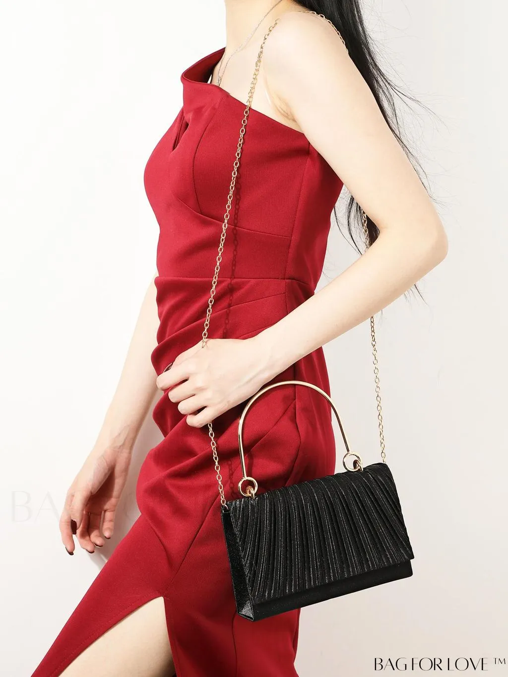 BagForLove - Compact Pleated Clutch for Evening Events
