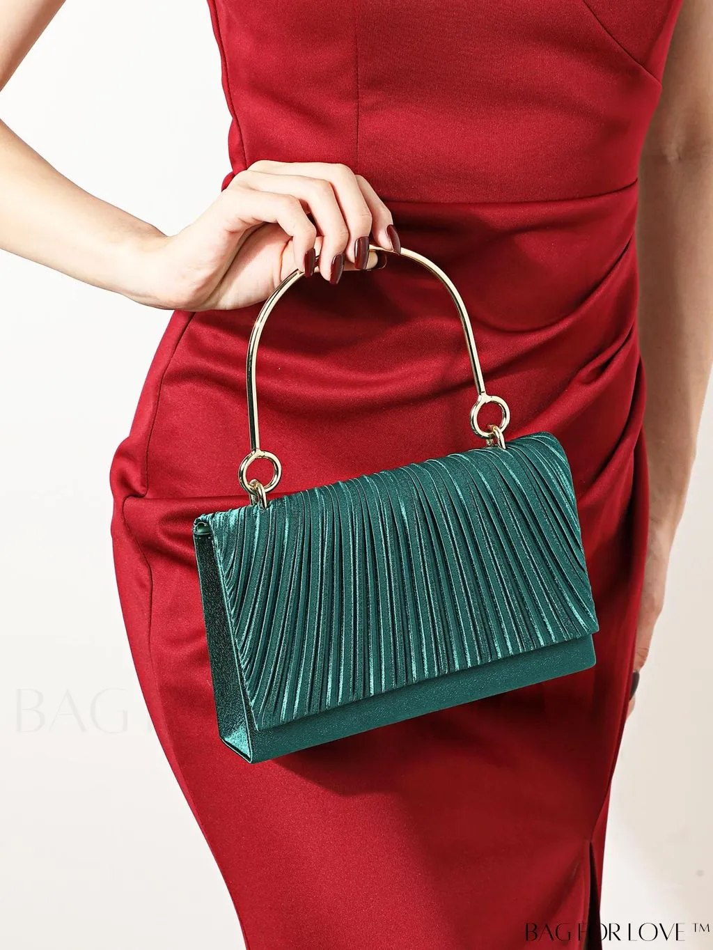 BagForLove - Compact Pleated Clutch for Evening Events