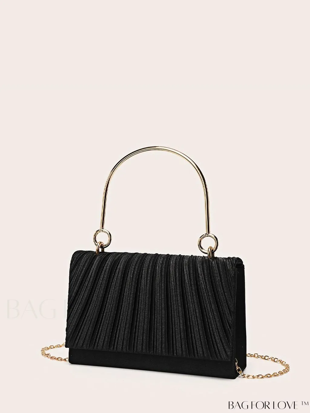 BagForLove - Compact Pleated Clutch for Evening Events