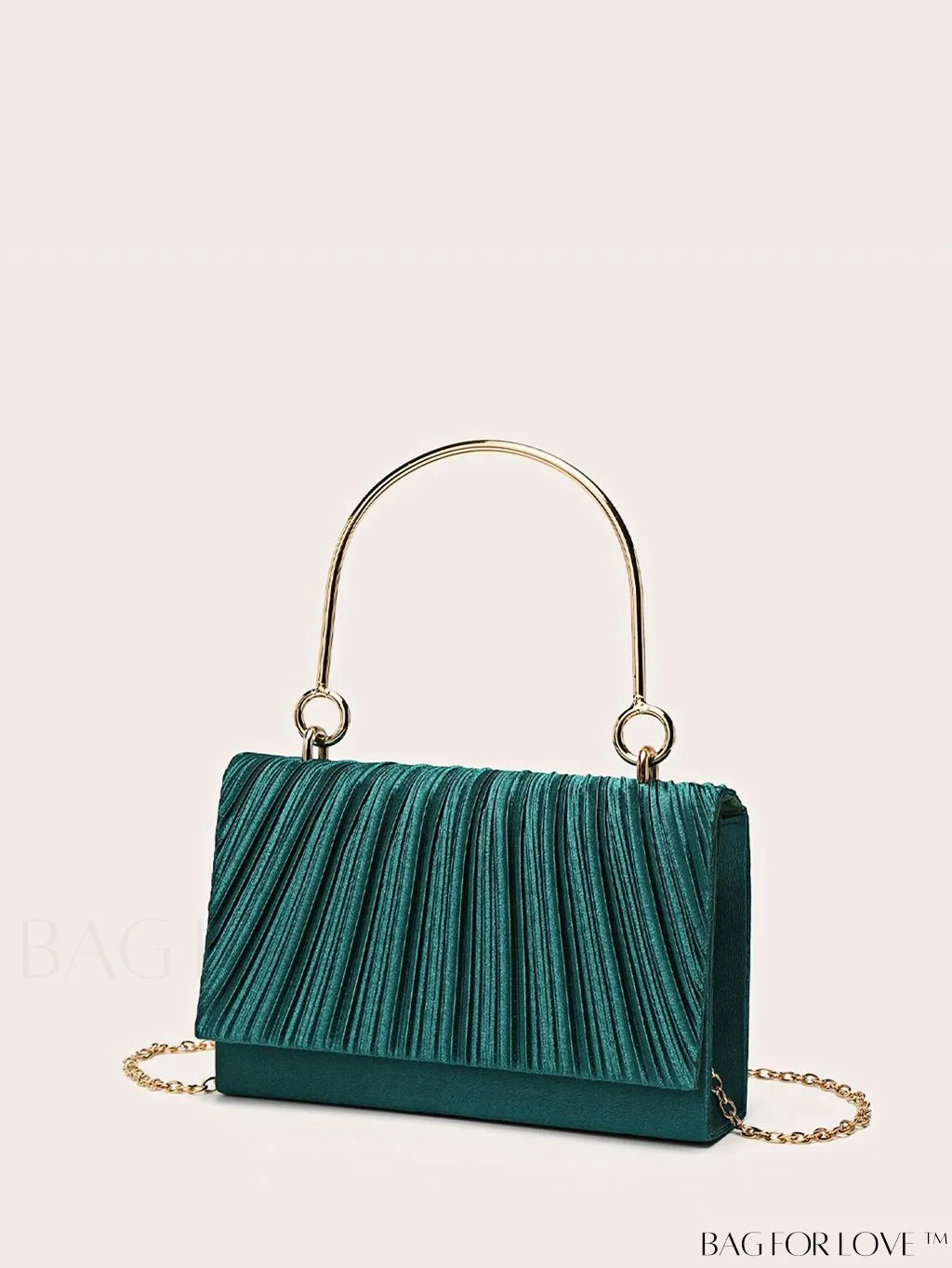 BagForLove - Compact Pleated Clutch for Evening Events