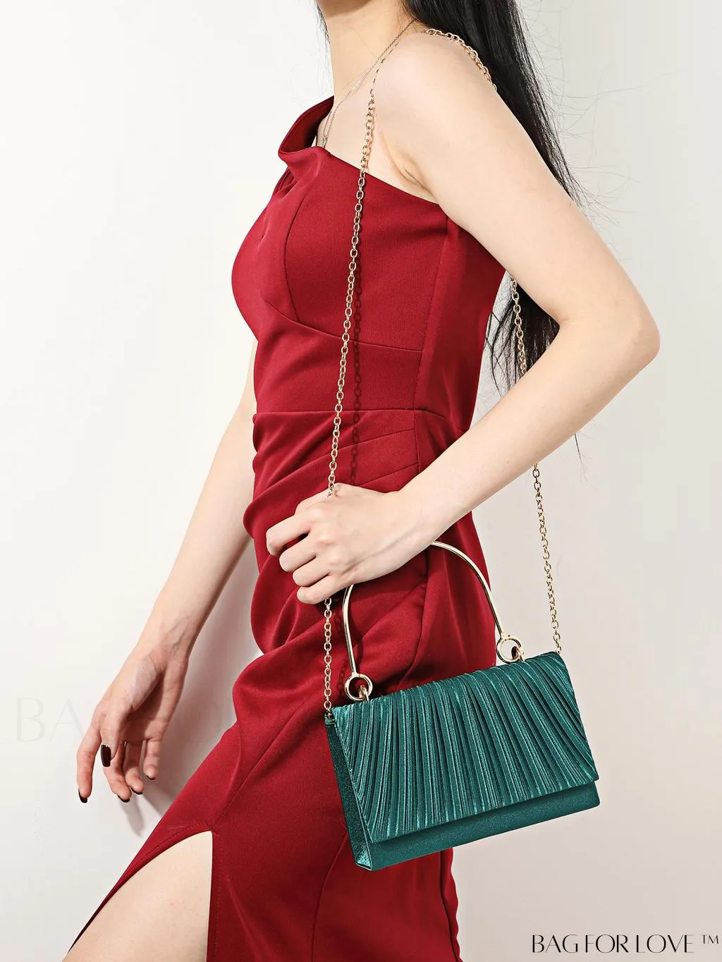 BagForLove - Compact Pleated Clutch for Evening Events