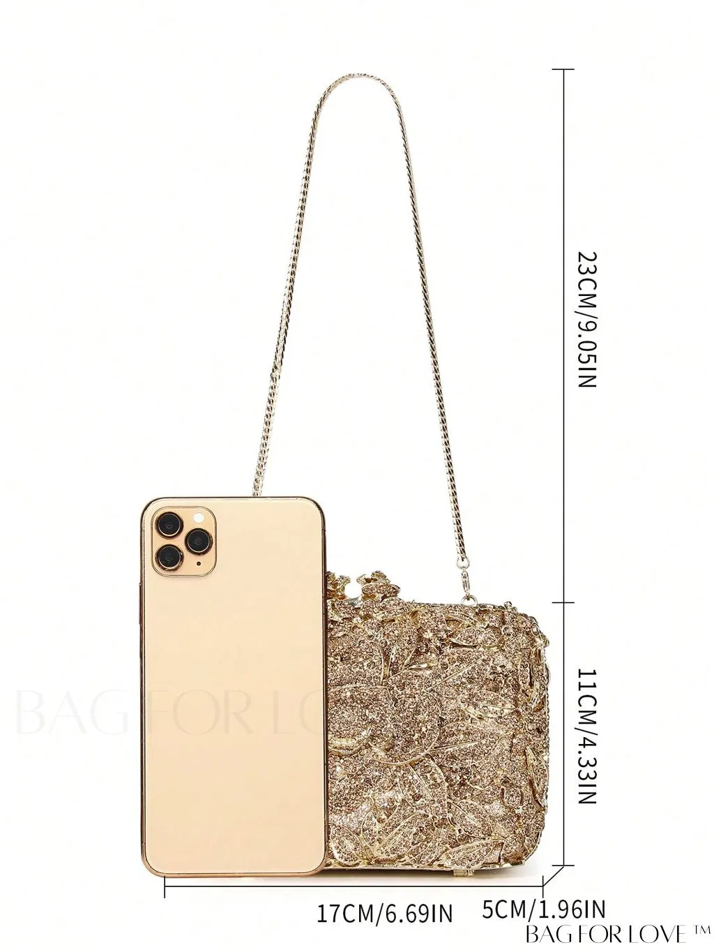 BagForLove - Glam Rhinestone Mini Box Bag for Elegant Decor - Compact and Stylish