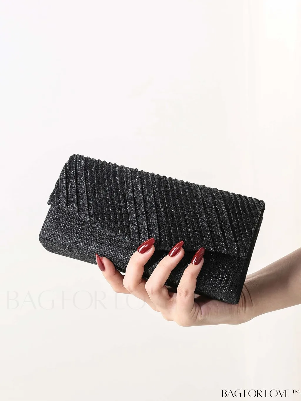 BagForLove - Glitter Chain Strap Mini Envelope Bag - Elegant and Compact