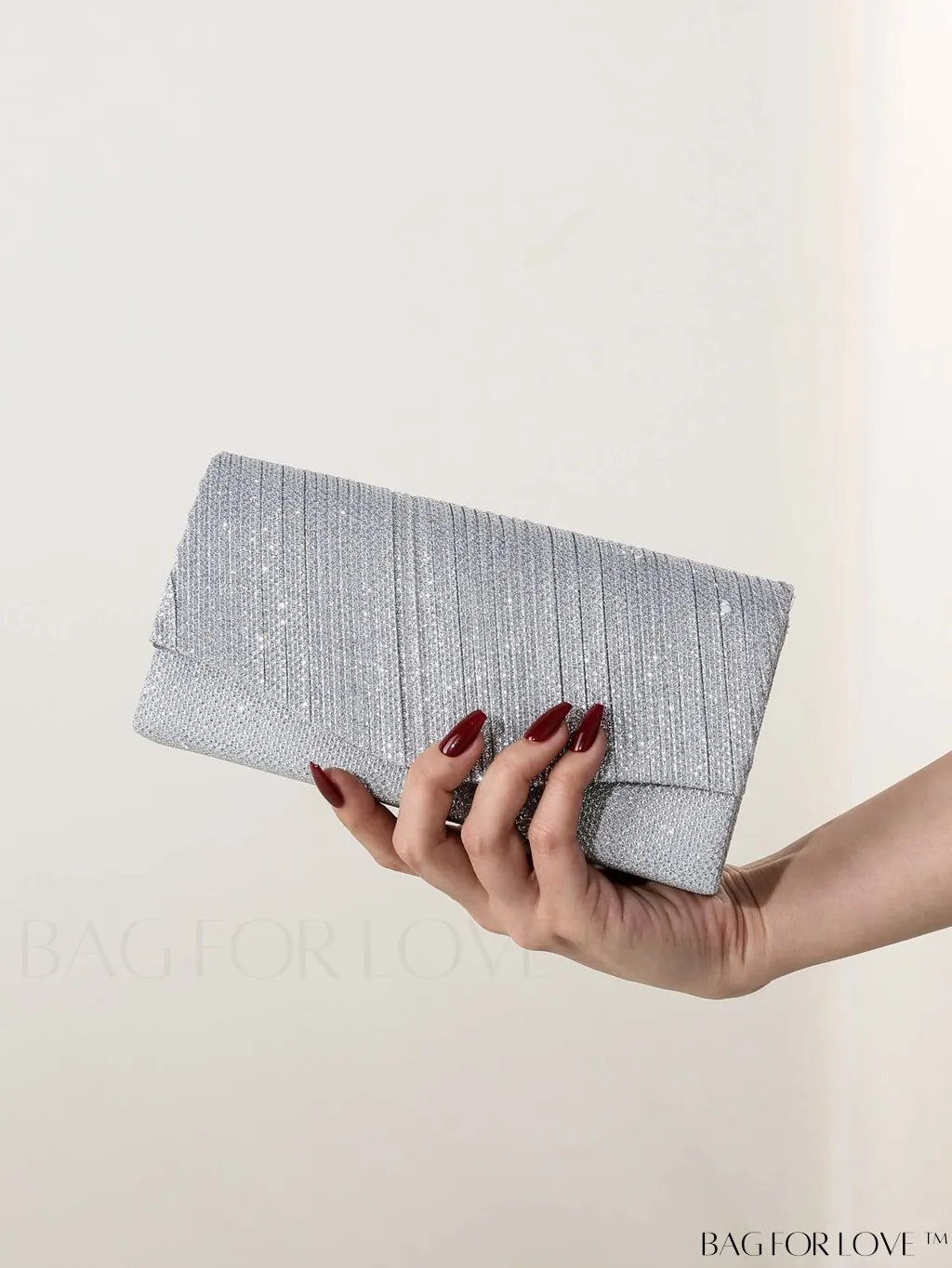 BagForLove - Glitter Chain Strap Mini Envelope Bag - Elegant and Compact