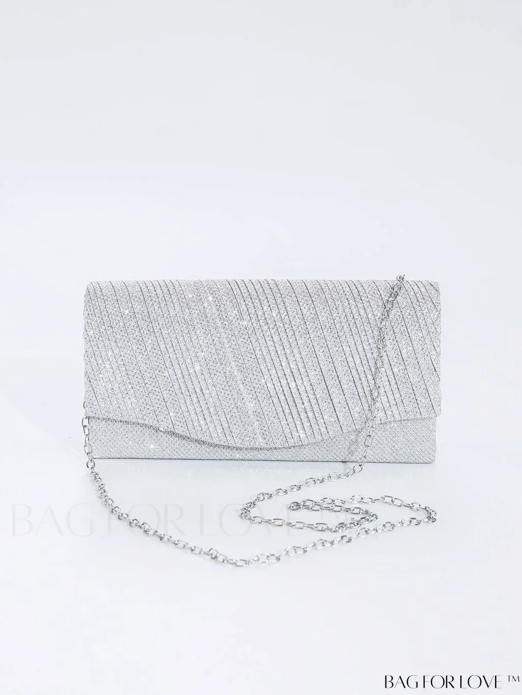 BagForLove - Glitter Chain Strap Mini Envelope Bag - Elegant and Compact