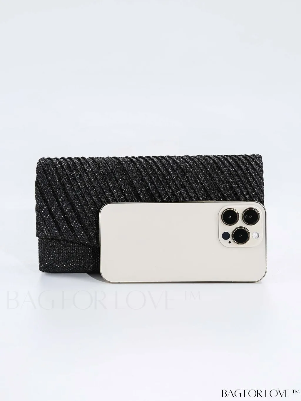 BagForLove - Glitter Chain Strap Mini Envelope Bag - Elegant and Compact