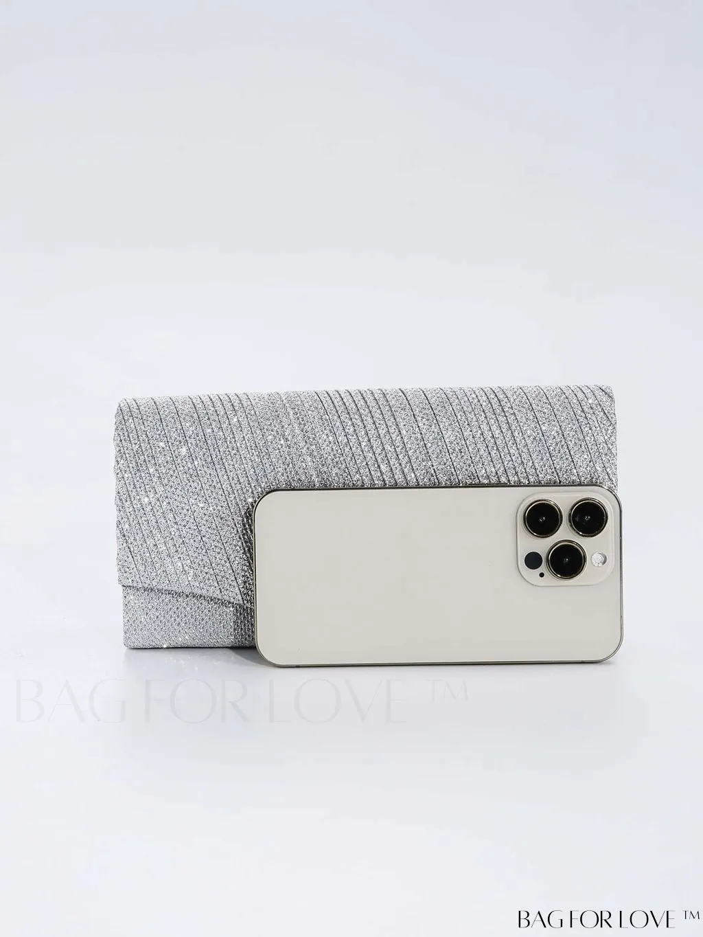 BagForLove - Glitter Chain Strap Mini Envelope Bag - Elegant and Compact
