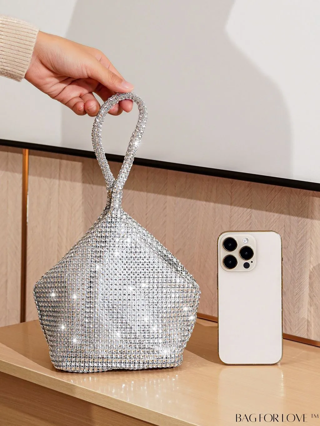 BagForLove - Rhinestone-Adorned Mini Evening Bag: Elegant and Compact
