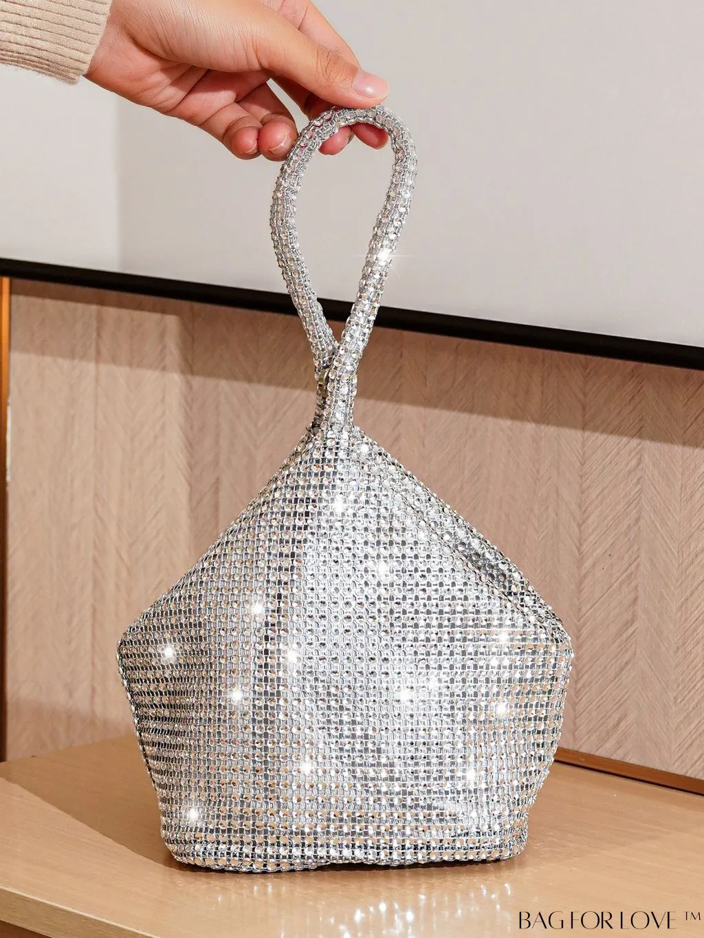 BagForLove - Rhinestone-Adorned Mini Evening Bag: Elegant and Compact