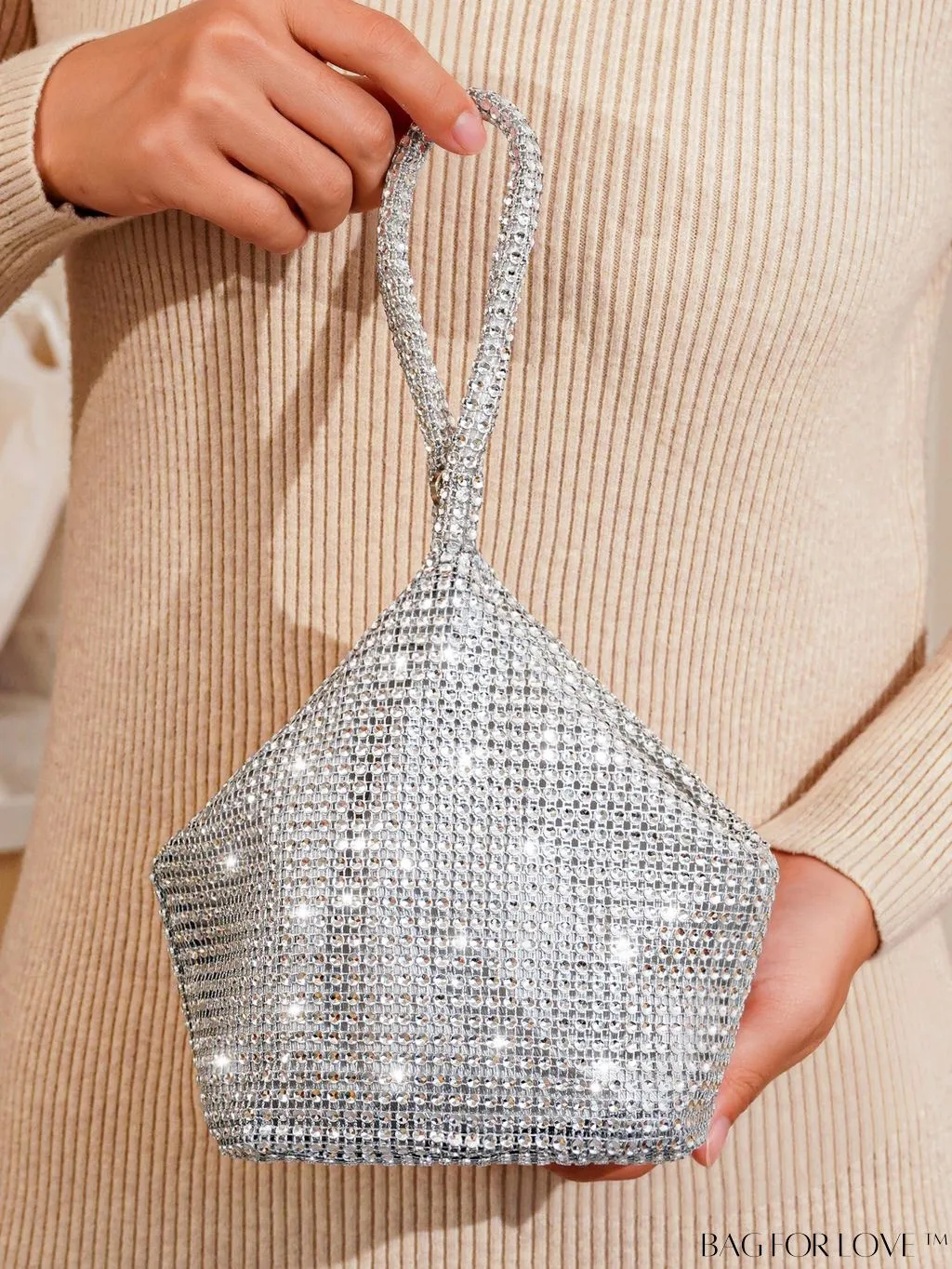 BagForLove - Rhinestone-Adorned Mini Evening Bag: Elegant and Compact