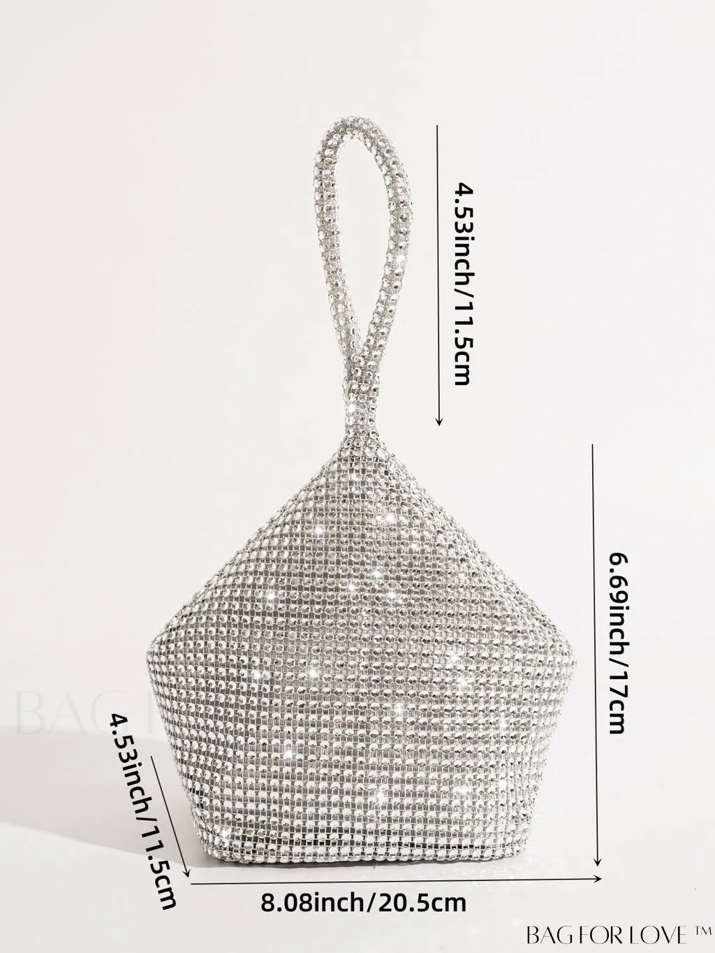 BagForLove - Rhinestone-Adorned Mini Evening Bag: Elegant and Compact