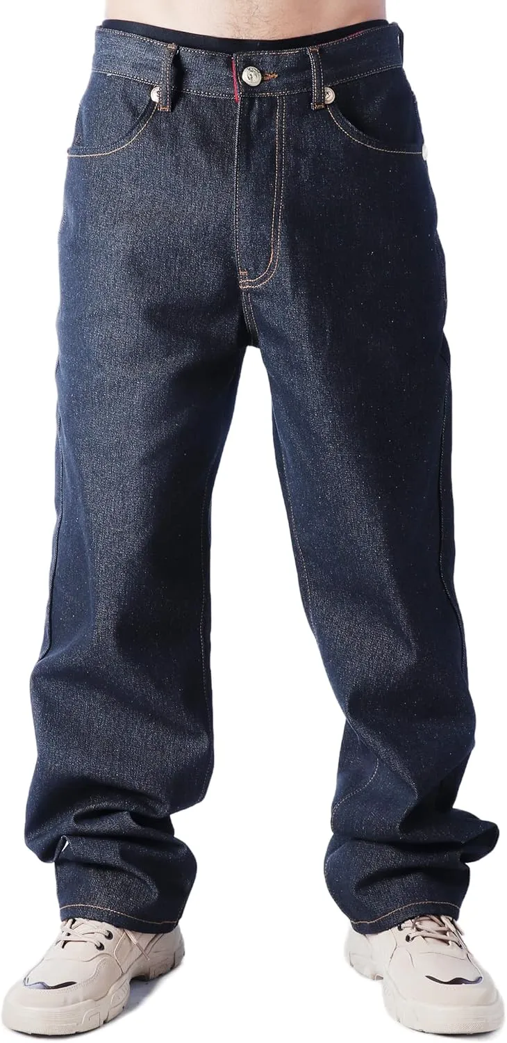Baggy Skater Jeans Y2k Embroidered Denim Pants Hip Hop Grunge Trousers Loose Relaxed Fit Graphic Mens Pants
