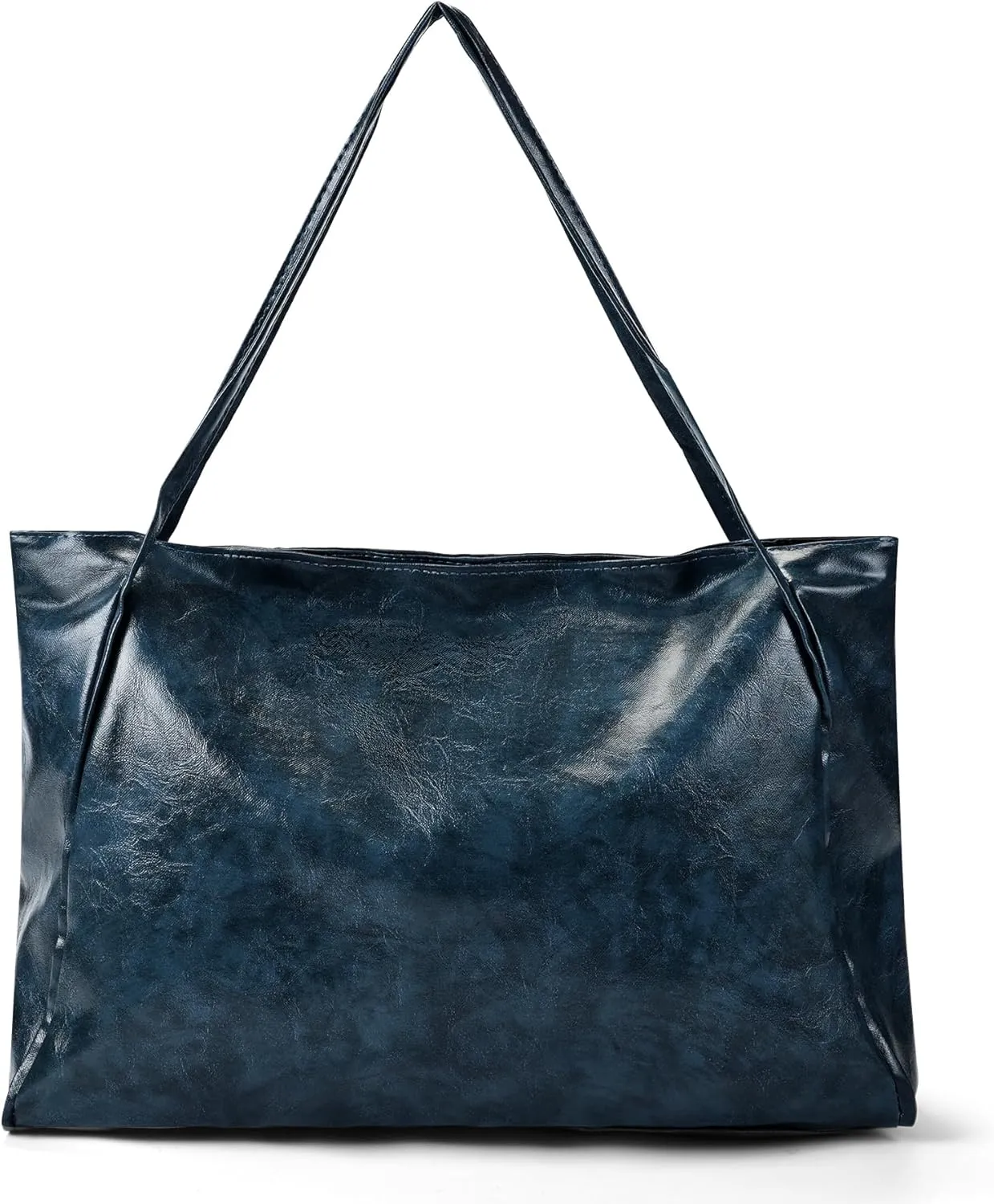 BAKUN Oversize Large Faux Leather Women Tote Handbag Big Capacity Laptop Shoulder Bag, Shopper Handbag for School Work Travel