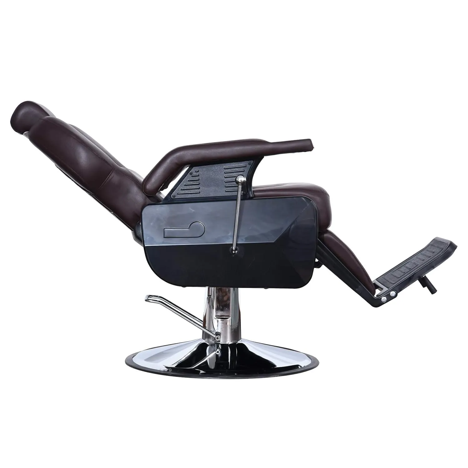 BarberPub Heavy Duty Reclining Barber Chair, All Purpose Hydraulic Salon Chairs for Hair Stylist, Barbershop Salon Tattoo 2688 (Brown)