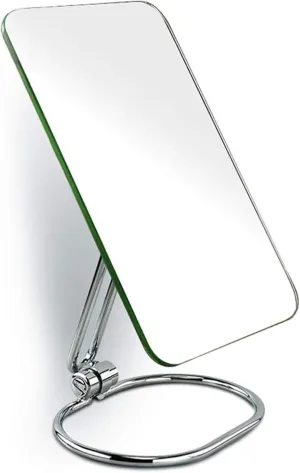 Bathroom Mirror Square Makeup Mirror,Single-Sided Vanity Mirror,Metal Cosmetic Mirror,European Princess Mirror Makeup Mirror