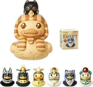B.Duck x The British Museum Blind Box, Egyptian God Collectible Duck Figurines Series,Home Decorations, Holiday Birthday Gifts (B.Duck x Bastet Series, Single Box)