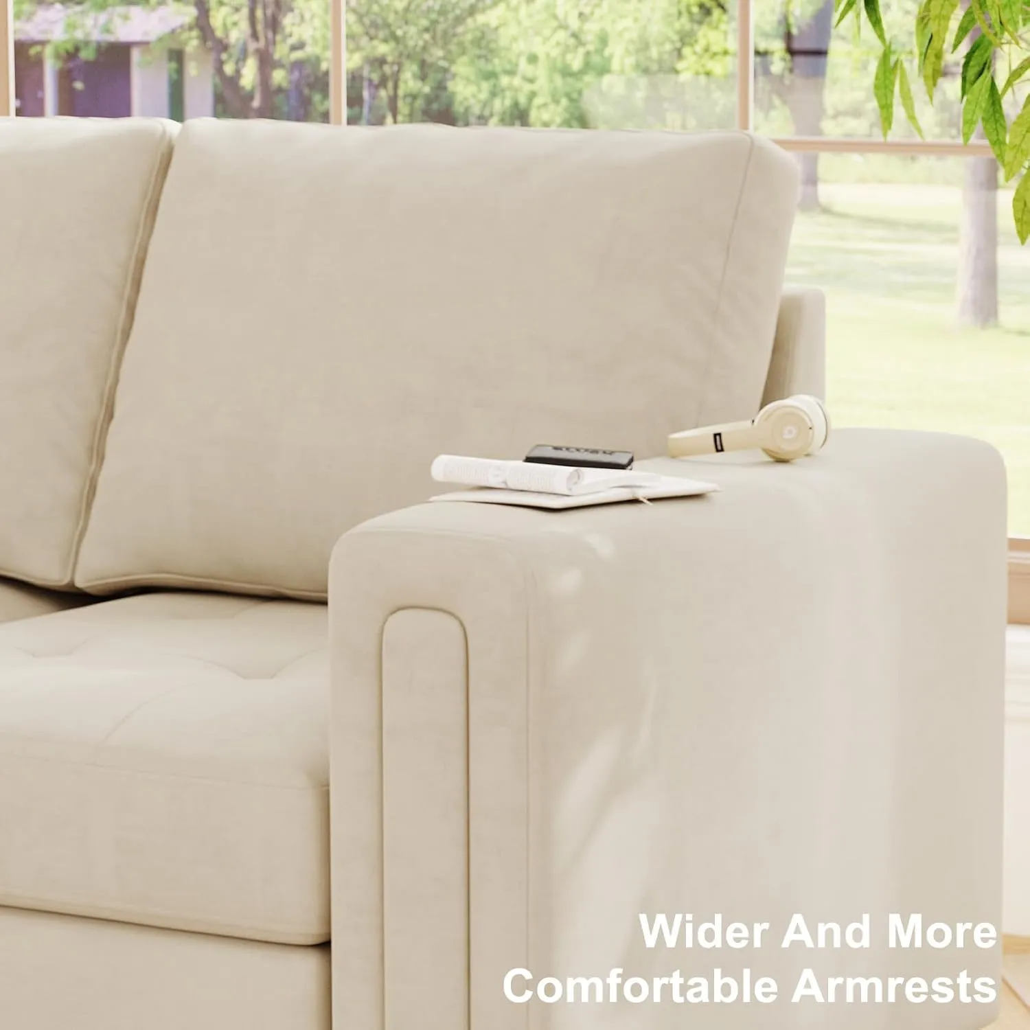 Belffin Oversized Modular Sectional Sofa U Shaped Sofa with Storage Ottoman Convertible 10-Seater Velvet Sectional Sofa with Chaises Beige