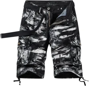 Big and Tall Cargo Shorts Men 2023 Vintage Fashion Multi Pockets Cargo Shorts Summer Outdoor Tooling Shorts