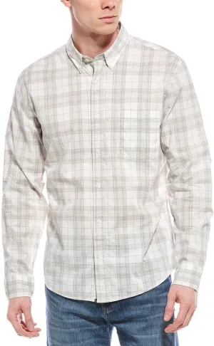 Billy Reid Mens Tuscumbia Shirt, Xl, Grey