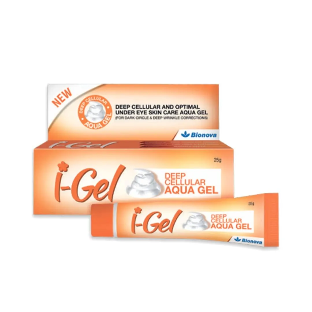 Bi..onova I GEL Unisex Under Eye Cream Deep Cellular and Optimal Under Eye Skin Care Aqua Gel With No Harmfull Chemicals For Removing Dark Circles Healthy Eyes Eye Bags 25 gms