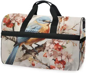 Bird Sparrow 7 Travel Duffel Bag Luggage Sports Gym Bags With Shoes Compartment Large Capacity Lightweight Duffle Bag For Men Women