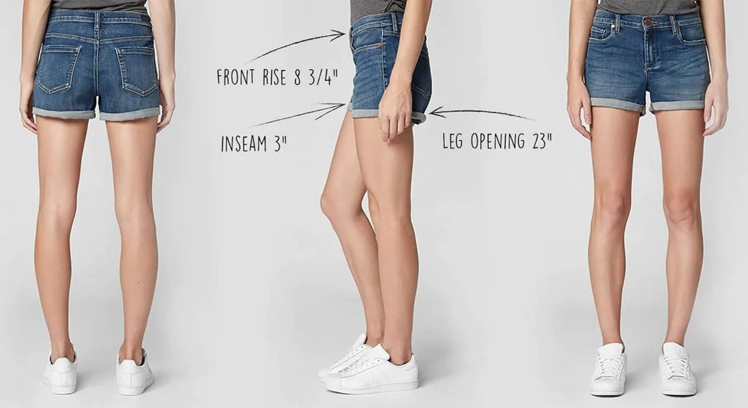 [BLANKNYC] Women's Denim Distressed Cuffed Short, Blue, 24