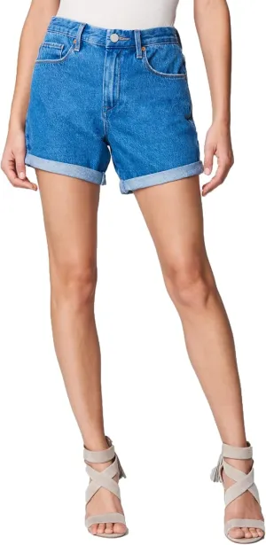 [BLANKNYC] Womens Luxury Clothing High Rise Distressed Denim Shorts, Comfortable & Fitting
