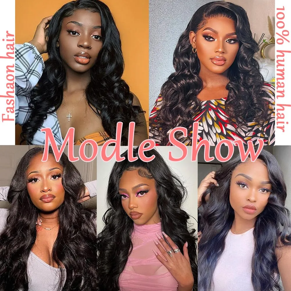 Body Wave 5x5 Transparent HD Lace Closure Human Hair 18 Inch 12A Brazilian Virgin Human Hair Frontal Closure Wave Pre Plucked with Baby Hair Swiss Lace Natural Black