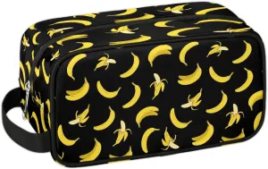 Boys Travel Toiletry Bag, Kids Waterproof Hanging Dopp Kit, Yellow Banana Wash Bag with Large Capacity for Travel, Sports, Shower