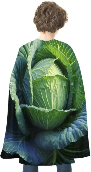 Bright Cabbage Halloween Cloak Unisex Halloween Cape Vampire Witch Cape for Halloween Cosplay Costume Robe